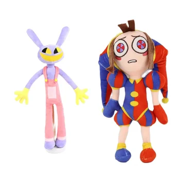 Новата играчка плюшен Amazing Digital Circus Jax, сладка кукла Jax, плюшено зайче, плюшена играчка-плашило, Коледни подаръци за деца