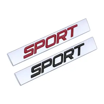 Черно-червен Спортен логото на един с алуминиеви, Метална Значка, Емблема, Икона, Аксесоари за автомобилно Стикер за стайлинг на автомобили, 3D Стикер за кола