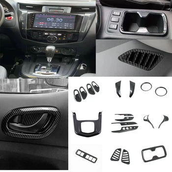 За Nissan Navara NP300 ST 2014-2017 2018 2019 Аксесоари за интериора, Тапицерия на капака прозорец ключ, Централна Отрежете капака на климатика