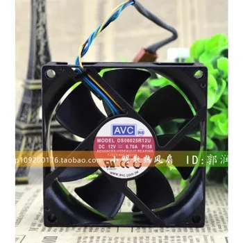 Нов Фен на Охладител за AVC DS08025R12U 0.70 A 12V 8025 8см PWM CPU Fan Охлаждане с Висока степен на навлизане на въздуха 80*80*25 мм