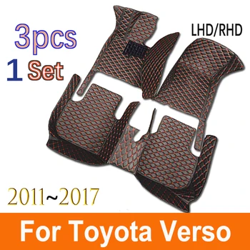Автомобилни Стелки За Toyota Verso Five Seats 2011 2012 2013 2014 2015 2016 2017 Обичай Накладки За Краката, Carpeted Floor, Аксесоари За Интериора