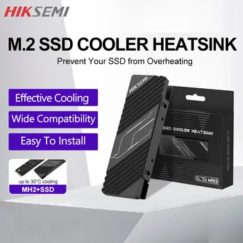Радиатор HIKSEMI M. 2 NVMe heatsink M2 2280 SSD Радиатор Твърд Диск С Термопластичной подложка за PCIe SATA PC Thermal fin design