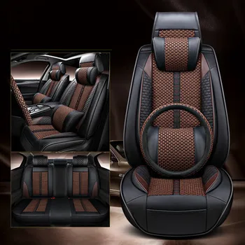 Високо качество! Пълен комплект калъфи за столчета за автомобил + калъф за волан Lexus RZ 450e 2023 2024 дишаща възглавницата на седалката, Безплатна доставка