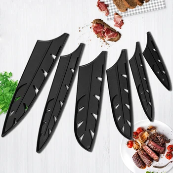Сабя за Кухненски нож Черни Пластмасови Калъфи за Ножове на Защитно покритие на острието на Нож, Защита на ръбовете Калъф Многофункционални Кухненски Принадлежности