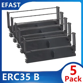 5 опаковки Касета ERC35 ERC-35 ERC35Bk Black Ribbon Label за използване на мастилената лента за касов апарат 12,7 мм * 10 м