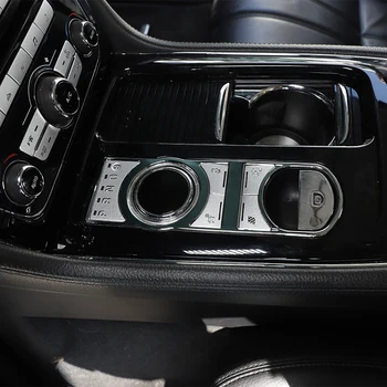 За Jaguar XF 2008-2015 XJ 2010-2019 Рамка на Бутона за Превключване на Предавките на Автомобила Декоративна Стикер Аксесоари за защита на смяна на предавките от Неръждаема Стомана