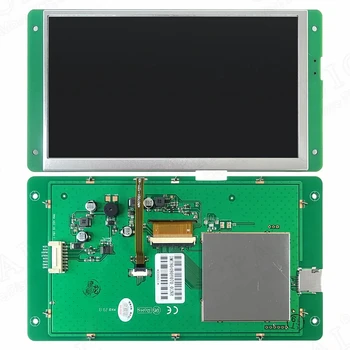 7-Инчов Интелигентен Сензорен LCD-дисплей с Последователни екран с 800 *480 32 MB Флаш Резистивен Сензорен DMT80480Y070_01NR