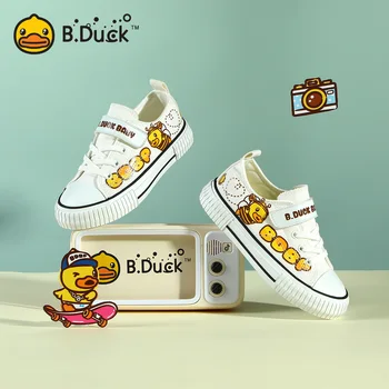 Б. Duck Бели ежедневни обувки за момчета и момичета, маркови детски обувки, Детски, спортни обувки, обувки за ходене за деца, Дишащи Утепленная