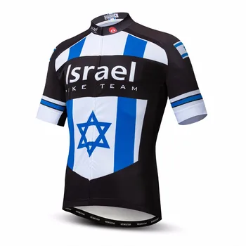 Израел 2022 велосипедна майк Мъжки Майк за планински велосипед МТВ Велосипед ризи С къс ръкав Отбор Пътни върховете Лято Колумбия Русия Син