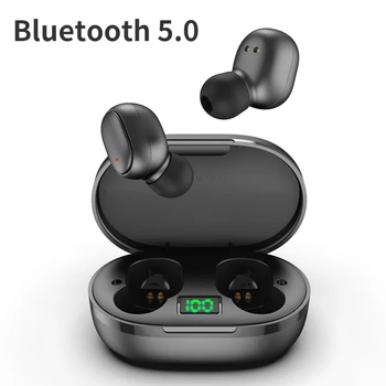 E6S TWS Bluetooth 5,0 Спортни Слушалки Безжични Слушалки Мини Led стерео слушалки С Микрофон зарядно устройство ще захранване на Кутия За Redmi Xiaomi iPhone