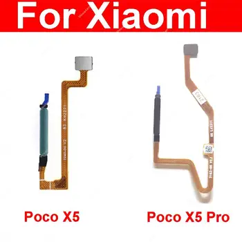 За Xiaomi Poco X5 X5 Pro Гъвкав кабел за пръстови отпечатъци, бутонът за захранване, Начало клавиш, сензорен екран сензор за пръстови отпечатъци детайли гъвкава лента