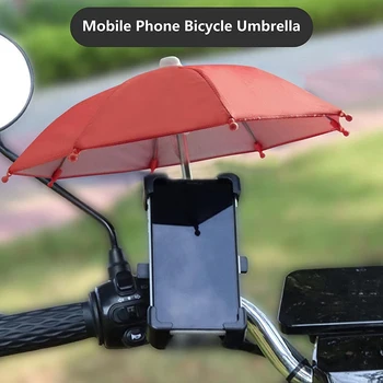 Чадър за мобилен телефон, стойка за мотоциклет, водоустойчив, Ветрозащитный, който предпазва от слънце, Преносим Мини-чадър за езда