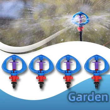 5-100ШТ Професионално капково напояване на градината, система ръми с микронасадкой 360 с пречупването, окачен овлажнител-пръскачка с шипом 4/7 мм