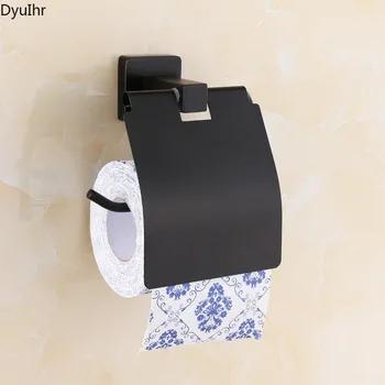 Европейски стил, черно ролка хотелска хартия, античен титуляр за хартиени кърпи, държач за тоалетна хартия от неръждаема стомана, кутия за тоалетна хартия DyuIhr
