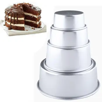 Кръглата форма от алуминиева сплав, Форма за щамповане на тортата, Инструменти за муса, Форма за торта, Форма за сирене, Форма за печене Форма за торта