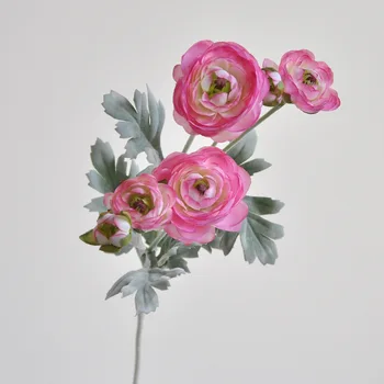 Скандинавските 6 глави на Британски Лулианских Рози Флокированный Изкуствени цветя, Божур, за нов дом, хол домашно сватбена украса flores