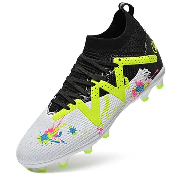 Нови мъжки обувки за футболно игрище, футболни обувки за спорт на открито, ултра-леки нескользящие футболни обувки за тренировъчен мач, маратонки за мини-футбол на трева