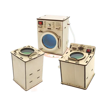 Креативна Дървена автоматична перална машина 