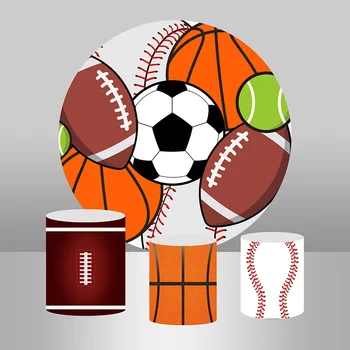 Еластичен текстилен калъф за спортна топка Калъфи за бутилки-Футбол баскетбол бейзбол фон за снимки первази за парти по случай рождения ден