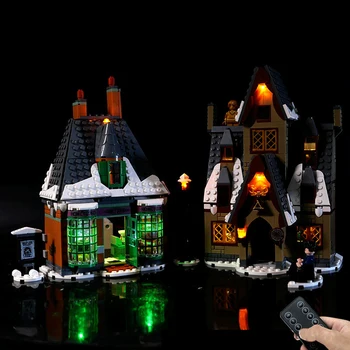 Комплект радиоуправляемой led Подсветка за LEGO 76388 Посещение на Село Хогсмид Строителни Блокове Тухлена Играчка (Само led Светлини, Модел, без блоковете)