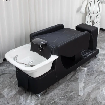 Фризьорски стол със специален шампоан, Комфортна баня с душ кабина, спа стол с шампоан, мебели за фризьорски салон Cabeceiras WZ50SC