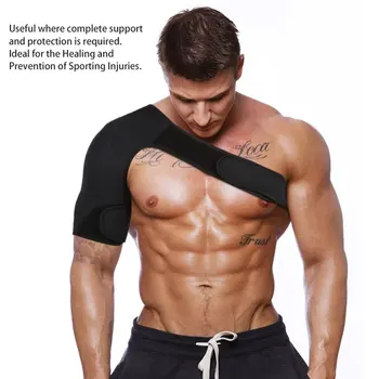 Регулируеми дишащи спортни панталони за фитнес зала, поддръжка на едно рамо, превръзка за гърба, защитен ремък, накладки за колан, Черна превръзка от неопрен За мъже и жени