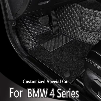Автомобилни стелки за BMW 4 Series G26 Gran Coupe Four Doors 2022 Потребителски накладки за краката Автомобил мокет Аксесоари за интериора