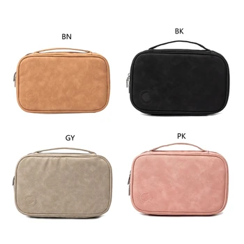 Лесна преносима цветна чанта за съхранение на бижута с голям капацитет, дамска кожена чанта 264F