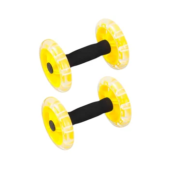 Аксесоари за налагане на тяло AB Wheel Roller за мъже и жени за домашен фитнес (жълт)