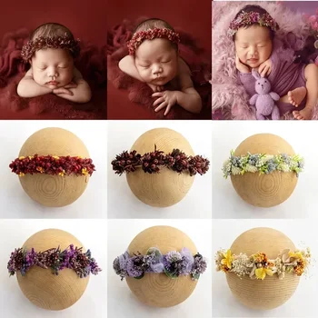 Детска превръзка на главата, Реквизит за снимки на новородени, Цветни ленти на главата, Аксесоари за студийни детски снимки, детски шапки