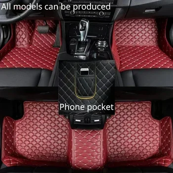 Автомобилни постелки по поръчка за Subaru Impreza 2007-2015 г. освобождаването от изкуствена кожа, джоб за телефон, Килим, Аксесоари за интериора на колата