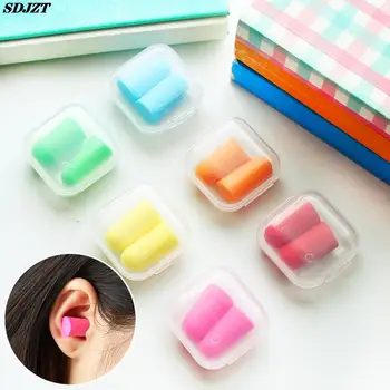 5шт Конфетных губчатых затычек за уши, Защита на ушите От шум, Асистент за изследване на съня, Работна Gag за уши, Опаковки от стиропор
